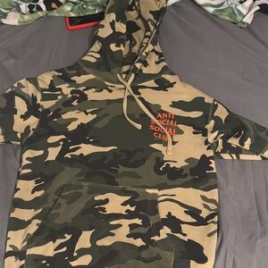Assc Camouflage Hoodie with Orange Logo